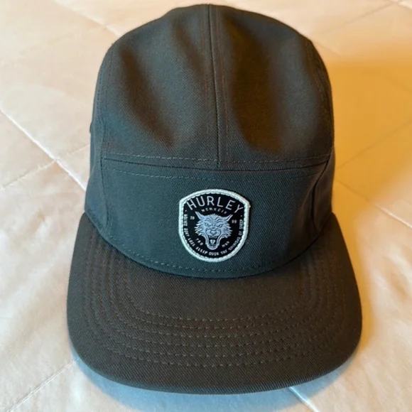Hurley Accessories Hurley 5panel Strapback Hat Wolf Patch Design Poshmark